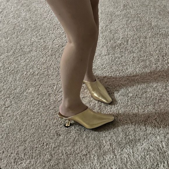 STAUD metallic leather mule. 38 - Picture 14 of 17